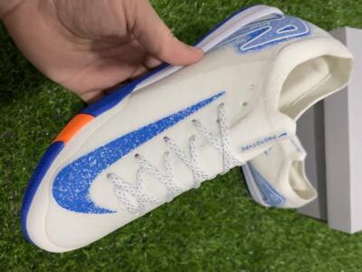 Unisex Nike Air Zoom Mercurial Vapor 16 Elite IC Football Shoes - White/Blue/Orange