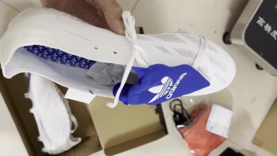 Men's Adidas Predator Elite Foldover Tongue FG Football Boots - Beige/White/Blue