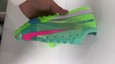 Men's Nike Air Zoom Mercurial Vapor 16 Elite TF Football Shoes - Jade/Pink/White