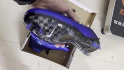 Men's Nike Mercurial Superfly 4 CR7 FG Football Boots - Blue/White/Black