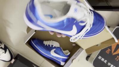 Men's Nike Gota 2 IC Football Shoes - Blue/White