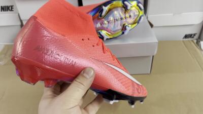 Unisex Nike Air Zoom Mercurial Superfly 10 Elite FG Football Boots - Red/White