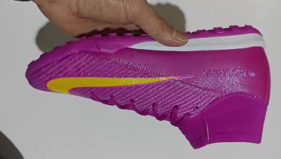 Unisex Nike Air Zoom Mercurial Superfly 10 Elite TF Football Shoes - Purple/Yellow/White
