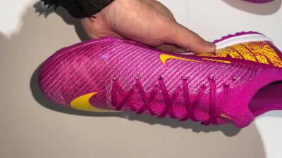 Unisex Nike Air Zoom Mercurial Vapor 16 Elite TF Football Shoes - Purple/Yellow/White