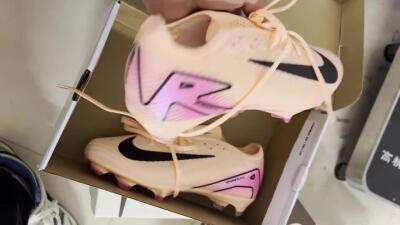 Unisex Nike Air Zoom Mercurial Vapor 16 Elite FG Football Boots - Pink/Black