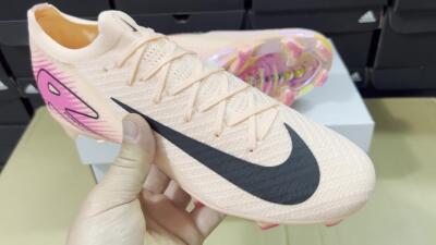 Unisex Nike Air Zoom Mercurial Vapor 16 Elite FG Football Boots - Pink/Black/Gold
