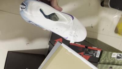 Unisex Nike Air Zoom Mercurial Superfly 10 Elite FG Football Boots - White/Purple/Jade