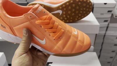Men's Nike Total 90 III TF Football Shoes - Orange/White