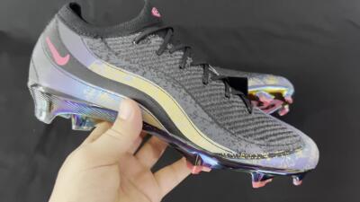 Men's Nike Air Zoom Mercurial Vapor 16 Elite FG Football Boots - Black/Grey/Pink