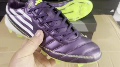 Men's Adidas F50 Elite FG Football Boots - Purple/White/Yellow