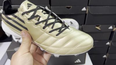Men's Adidas F50 Elite FG Football Boots - Gold/Black/White