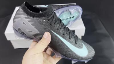 Unisex Nike Air Zoom Mercurial Vapor 16 Elite FG Football Boots - Black/Jade