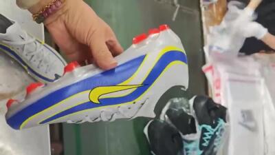 Men's Nike Air Zoom Mercurial Vapor 16 Elite FG Football Boots - Silver/Blue/Yellow