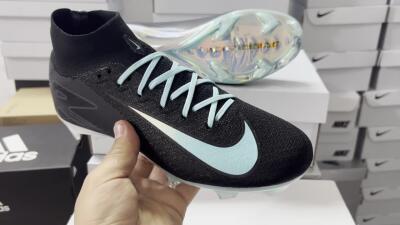 Unisex Nike Air Zoom Mercurial Superfly 10 Elite FG Football Boots - Black/Jade