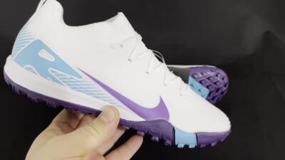 Unisex Nike Air Zoom Mercurial Vapor 16 Pro TF Football Shoes - White/Purple/Jade