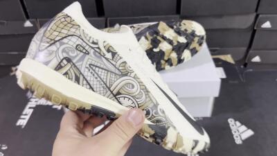 Unisex Nike Air Zoom Mercurial Vapor 16 Elite TF Football Shoes - Beige/Black/Brown