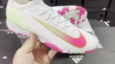 Unisex Nike Air Zoom Mercurial Vapor 16 Elite TF Football Shoes - White/Red/Gold