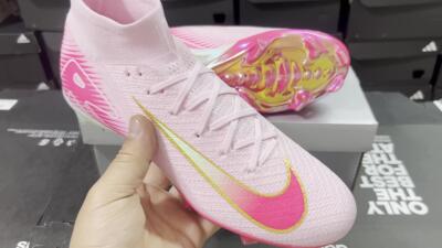 Unisex Nike Air Zoom Mercurial Superfly 10 Elite FG Football Boots - White/Red/Gold