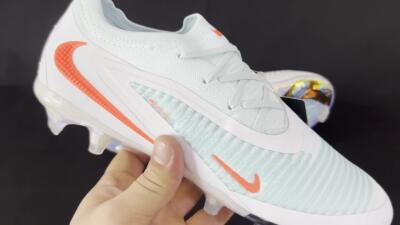 Men's Nike Phantom 6 Low Elite FG Football Boots - Jade/White/Red