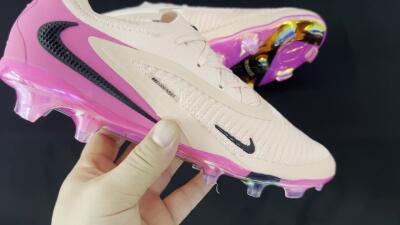 Men's Nike Phantom 6 Low Elite FG Football Boots - Pink/Black/Gold