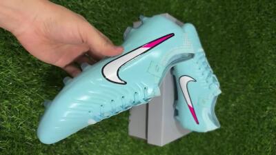 Unisex Nike Tiempo Legend 10 Elite FG Football Boots - Jade/White/Pink