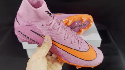 Unisex Nike Air Zoom Mercurial Superfly 10 Elite FG Football Boots - Purple/Pink/Black