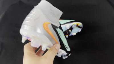 Men's Nike Phantom 6 High Elite FG Football Boots - Jade/Black/Orange