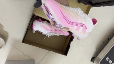 Men's Adidas Predator 25 Elite FG Football Boots - Pink/Gold/White