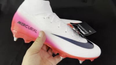 Men's Nike Air Zoom Mercurial Superfly 10 Elite SG Football Boots - White/Black/Red