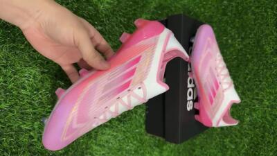 Unisex LY x Adidas F50 Elite FG Football Boots - Pink/White/Gold