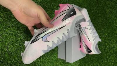 Unisex Nike Air Zoom Mercurial Vapor 16 Elite FG Football Boots - Pink/Silver/Black