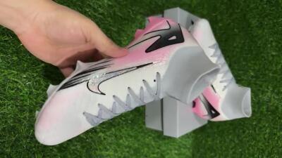 Unisex Nike Air Zoom Mercurial Superfly 10 Elite FG Football Boots - White/Pink/Silver