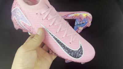 Unisex Nike Air Zoom Mercurial Vapor 16 Elite FG Football Boots - Pink/Blue/Black