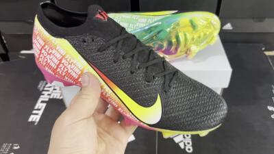 Unisex Nike Air Zoom Mercurial Vapor 16 Elite FG Football Boots - Black/Yellow/Red