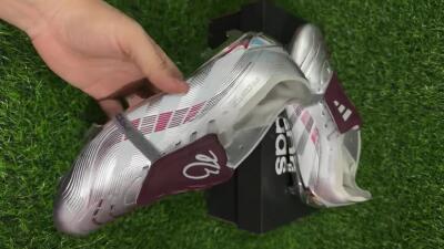 Unisex Adidas Predator 25 Elite Foldover Tongue FG Football Boots - Silver/Red/White