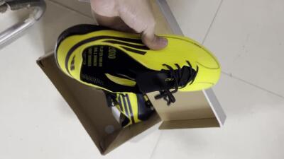 Men's Adidas F50 Elite SG Football Boots - Yellow/Black/Gold