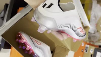 Unisex Messi x Adidas F50 Elite FG Football Boots - White/Silver/Red