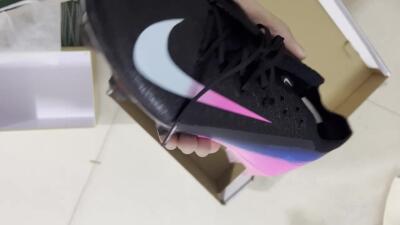 Unisex Nike Air Zoom Mercurial Vapor 16 Elite FG Football Boots - Black/White/Pink