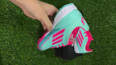 Unisex Messi x Adidas F50 Pro TF Football Shoes - Green/Pink/White