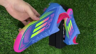 Unisex Adidas F50 Elite FG Football Boots - Blue/Yellow/Pink