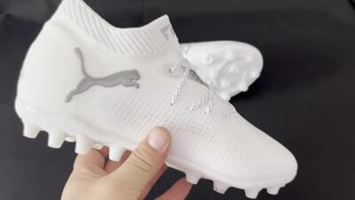 Men's Puma Future 8 Ultimate AG Football Boots - Beige/Black/White