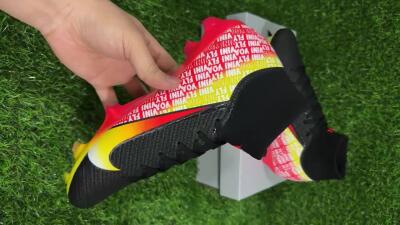 Unisex Nike Air Zoom Mercurial Superfly 10 Elite FG Football Boots - Black/Red/Yellow