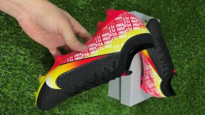 Unisex Nike Air Zoom Mercurial Vapor 16 Elite FG Football Boots - Black/Red/Yellow