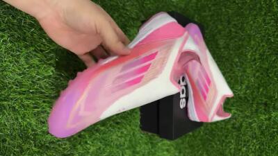 Unisex Adidas F50 Elite Laceless TF Football Shoes - Pink/Purple/Gold