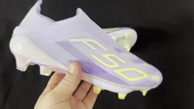 Unisex Adidas F50+ Lightstrike Pro Laceless FG Football Boots - Blue/Yellow/White