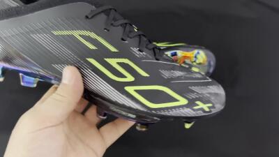 Unisex Adidas F50+ Lightstrike Pro FG Football Boots - Black/Silver/Yellow