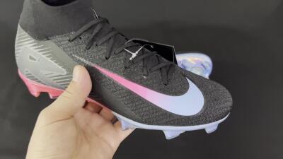 Unisex Nike Air Zoom Mercurial Superfly 10 Elite FG Football Boots - Black/Blue/Pink