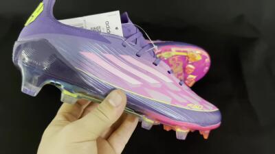 Men's Adidas F50 Elite FG Football Boots - Pink/Yellow/Blue
