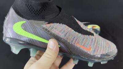 Unisex Nike Phantom 6 Elite FG Football Boots - Black/Yellow/Red