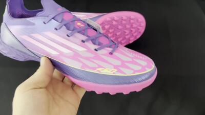 Unisex Adidas F50 Elite TF Football Shoes - Pink/Purple/Yellow